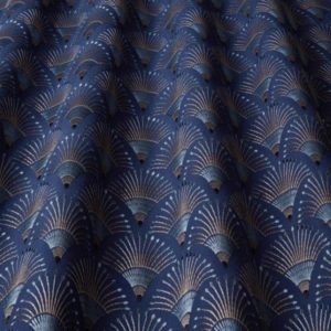 Camille in blueprint art deco