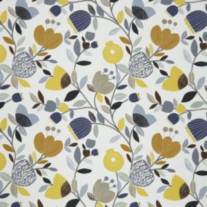 POMEGRANATE TRAIL OCHRE FLORAL PRINT