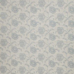 Light floral print in Wedgewood blue