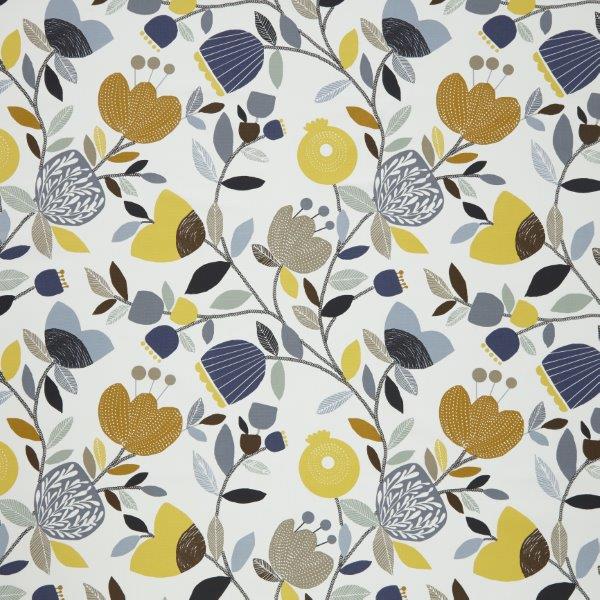 POMEGRANATE TRAIL OCHRE FLORAL PRINT